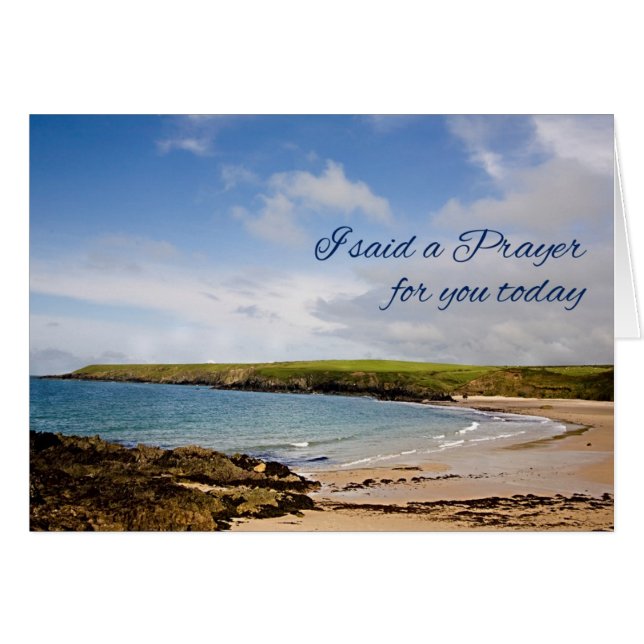 I said a prayer for you with a beach scene (Front Horizontal)