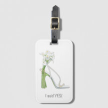 "I Said Yes" Bridal Luggage Tag