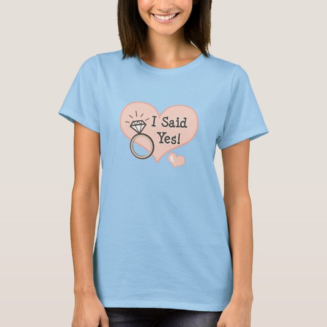 I Said Yes Bride Burnout Fitted Tee (Front)