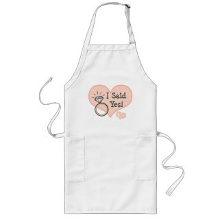 I Said Yes Engagement Bridal Apron