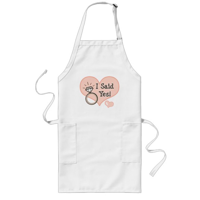 I Said Yes Engagement Bridal Apron (Front)
