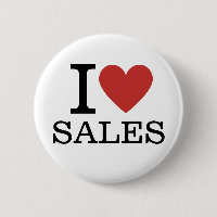 I ❤️ Sales for Employees CUSTOM Pins