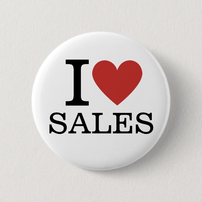 I ❤️ Sales for Employees CUSTOM Pins (Front)