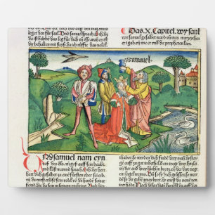 I Samuel 10 The coronation and annointing of Saul, Plaque