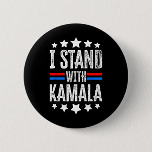I Satnd With Kamala Election 2024 6 Cm Round Badge