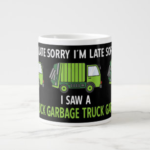 I Saw a Garbage Truck Costume  Recycling Garbage Large Coffee Mug