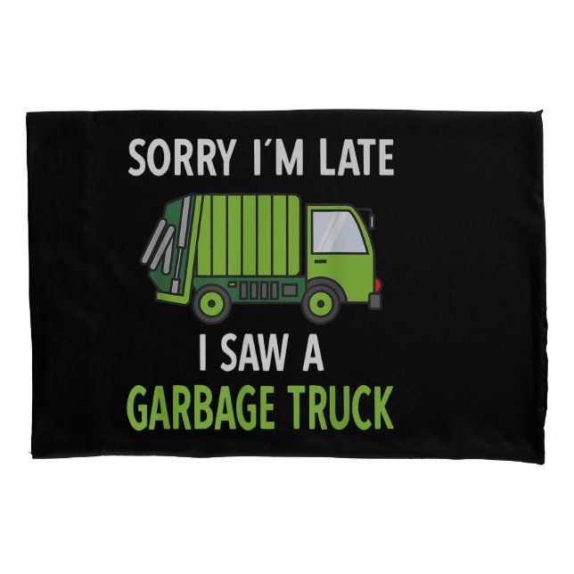 I Saw a Garbage Truck Costume  Recycling Garbage Pillowcase (Front)