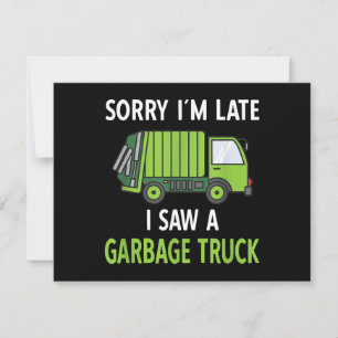 I Saw a Garbage Truck Costume  Recycling Garbage Save The Date