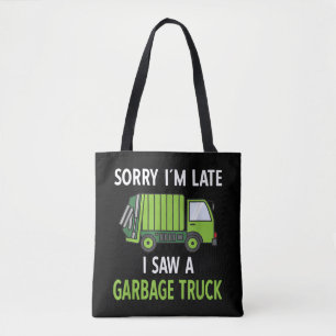 I Saw a Garbage Truck Costume  Recycling Garbage Tote Bag
