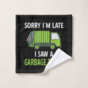 I Saw a Garbage Truck Costume  Recycling Garbage Wash Cloth
