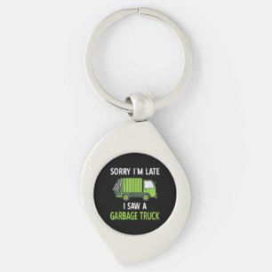 I Saw a Garbage Truck Costume  Recycling GarbageI  Key Ring