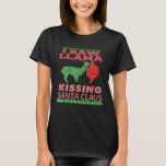 I Saw Llama Kissing Santa Claus Tee Ugly Christmas<br><div class="desc">I Saw Llama Kissing Santa Claus Tee Ugly Christmas Sweater</div>