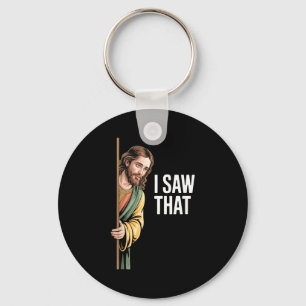 I Saw That Funny Jesus Meme Quote Christmas Easter Key Ring