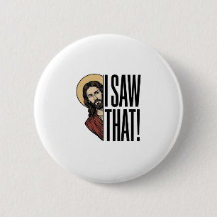 I Saw That Funny Religious Peek Graphic Design_1 6 Cm Round Badge