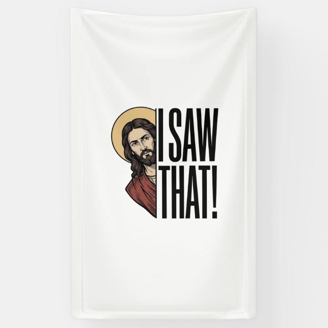 I Saw That Funny Religious Peek Graphic Design_1 Banner (Vertical)