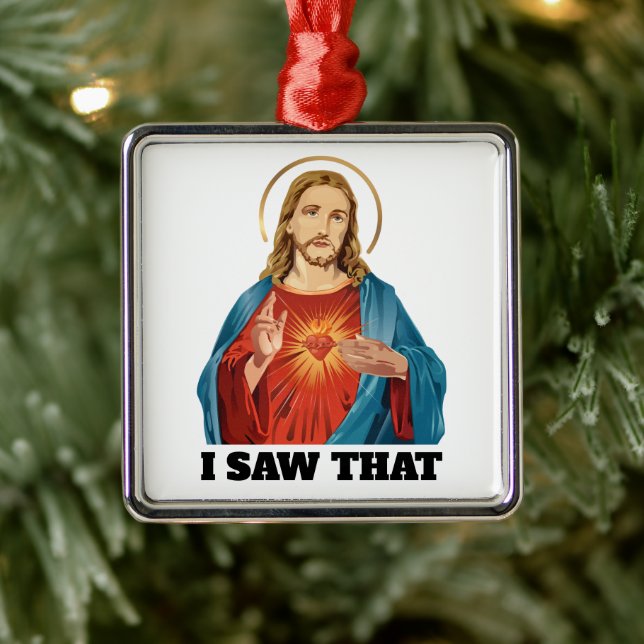 I SAW THAT, JESUS METAL TREE DECORATION (Tree)