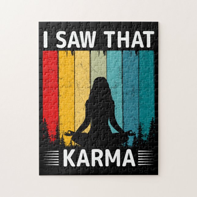 I Saw That Karma Jigsaw Puzzle (Vertical)