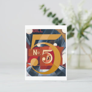 I Saw the Figure 5 in Gold   Charles Demuth   Postcard