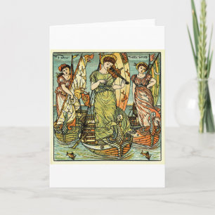 I Saw Three Ships Holiday Card