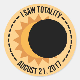 I Saw Totality Solar Eclipse 2017 Stickers