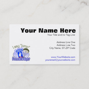 I Say Jump [173rd Airborne] Business Card
