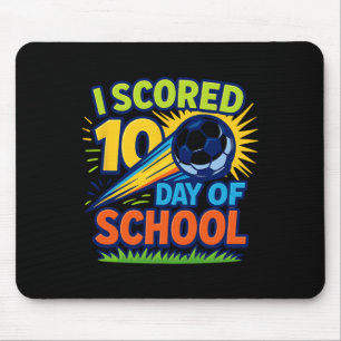 I Scored 100 Day Of School Soccer Celebration Mouse Mat