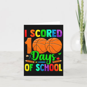 I Scored 100 Days Of School Bysketbyll Student Tea Card