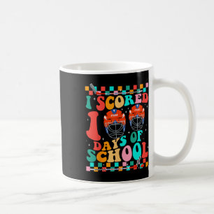 I Scored 100 Days Of School Hockey Kids Student Te Coffee Mug
