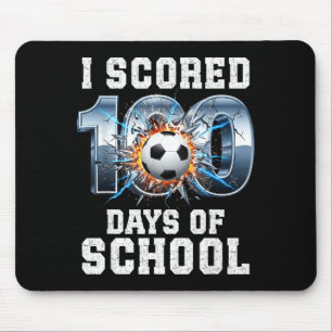 I Scored 100 Days Of School Soccer 100th Day Of Sc Mouse Mat