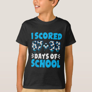 I Scored 100 Days Of School Soccer 100th Day Of Sc T-Shirt