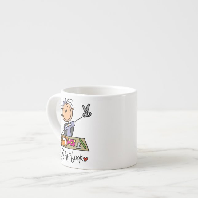 I Scrapbook Espresso Cup (Front Left)