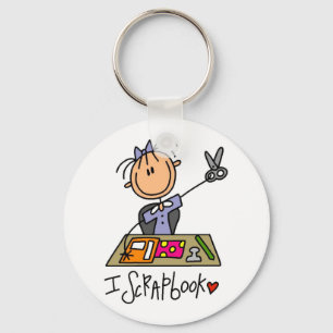 I Scrapbook Key Ring