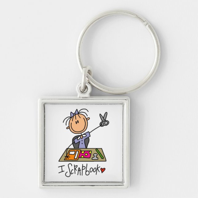 I Scrapbook Key Ring (Front)