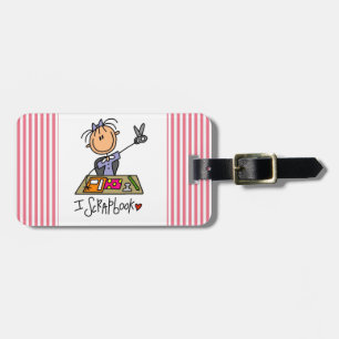 I Scrapbook Luggage Tag