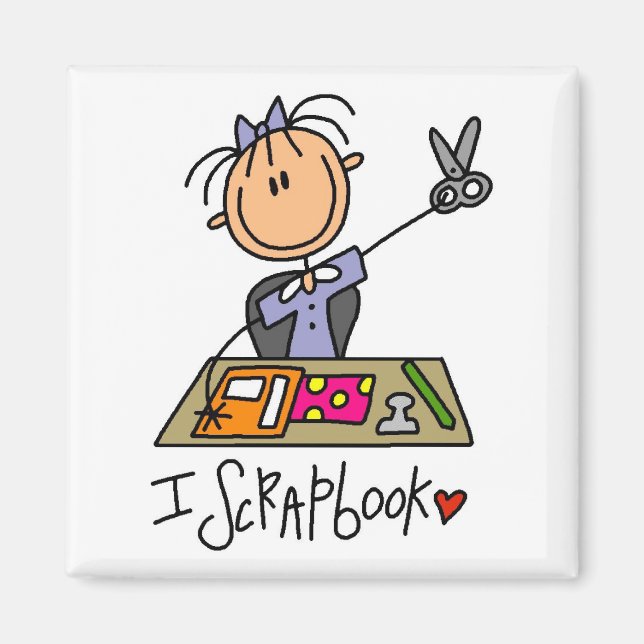 I Scrapbook Magnet (Front)