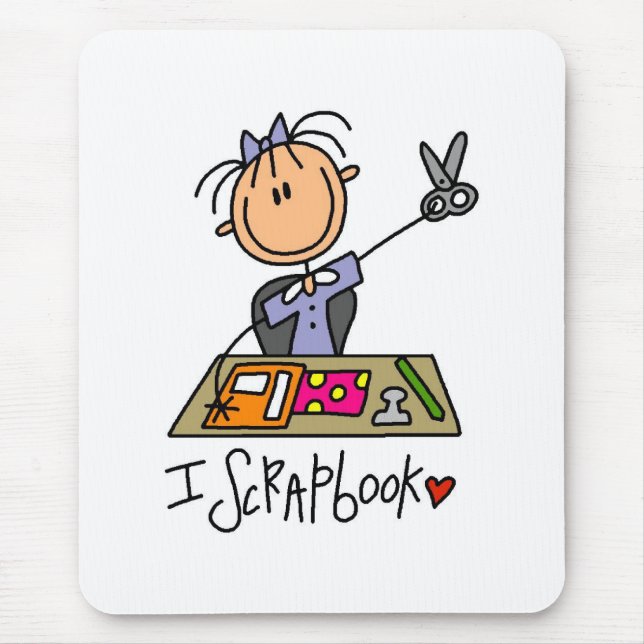 I Scrapbook Mouse Mat (Front)