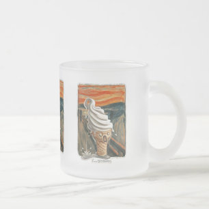 I Scream Ice cream Frosted Glass Coffee Mug