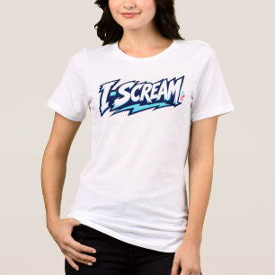 I Scream Typography T-Shirt Tri-Blend Shirt