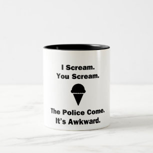 I Scream You Scream Two-Tone Coffee Mug