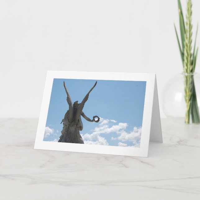 I see an angel catch a cloud card (Front)