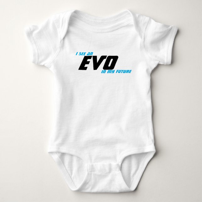 I see an EVO in my future Baby Bodysuit (Front)
