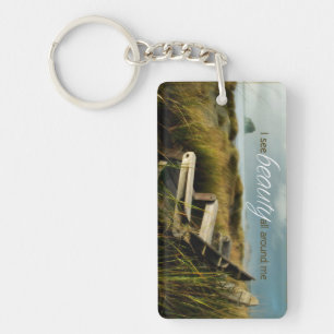 "I see beauty" Motivation Affirmation Key Ring