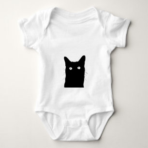 I See Cat Click to Pick Your Colour Background Baby Bodysuit