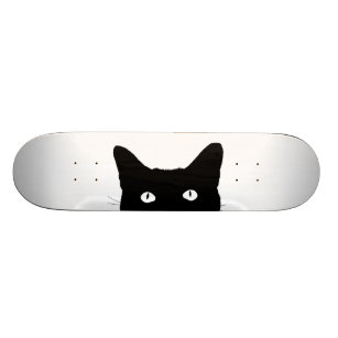 I See Cat Click to Pick Your Colour Background Skateboard