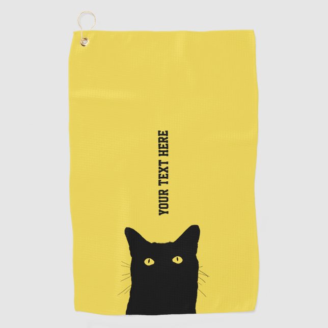 I See Cat Click to Select a Custom Colour   Golf Towel (Front)