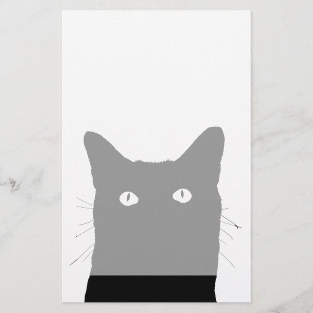 I See Cat Click to Select Your Colourful Decor Stationery (Front)