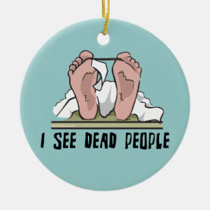 I See Dead People Ceramic Tree Decoration