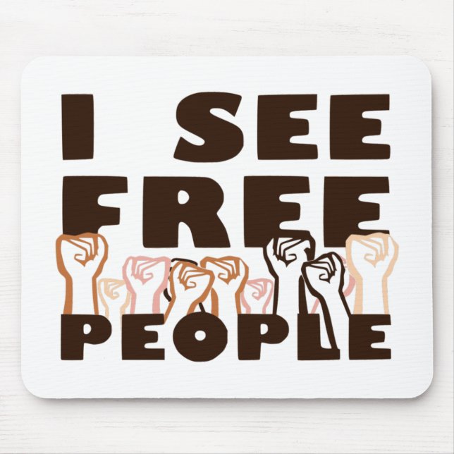 I See Free People Mouse Mat (Front)