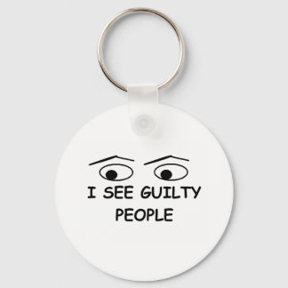 I see guilty people key ring