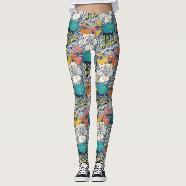 I see Hawaii dark lapis leggings (Front)